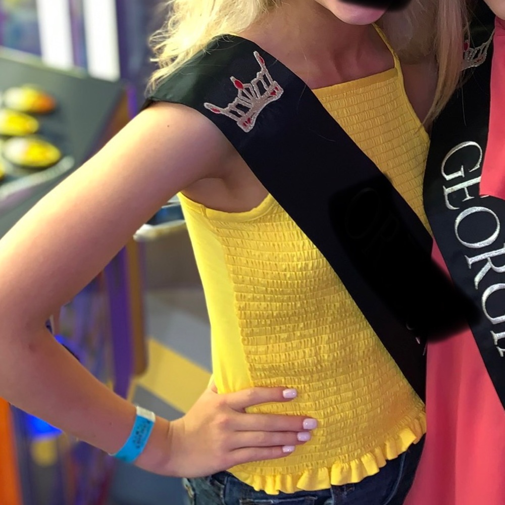 Rue 21 yellow tank top, fits XS-M